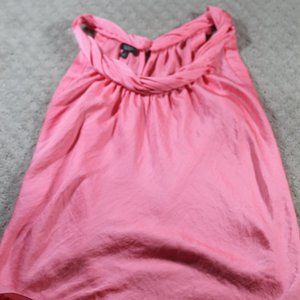 SALE! Talbots Women's 10 Sleeveless Twisted Neckline Pink Blouse